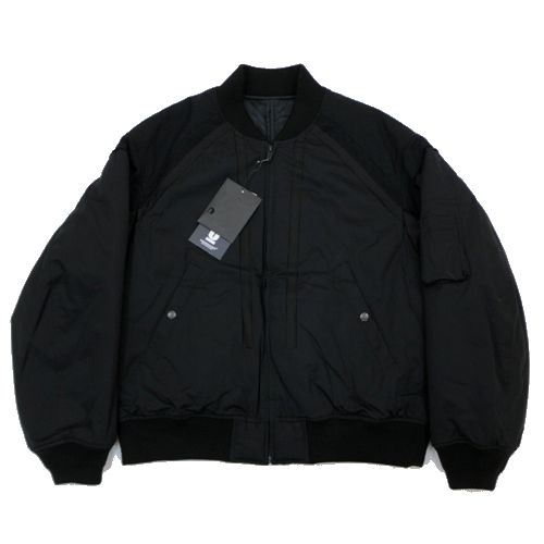  UNDERCOVER アンダーカバー 25AW CORDURA WOOL/NYLON KEJIN FRONT SIDE MA-1ジャケット 2 ブラック