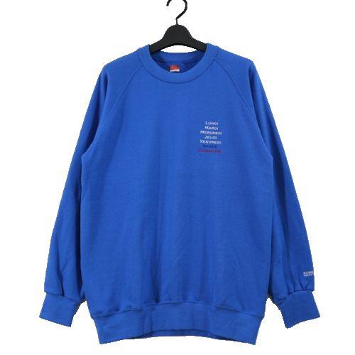 Rakuten - 【中古】 久米繊維 エディフィス 23AW 417 EDIFICE 別注 1WEEK SWEAT スウェット L ブルー