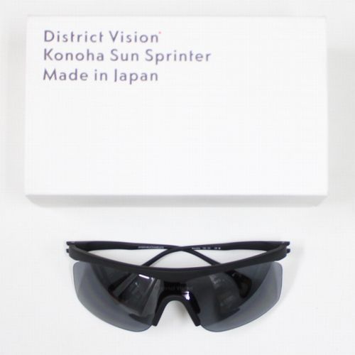 【中古】 DistrictVision ディストリクトヴィジョン Konoha Black/D+ Onyx Mirror Sunglasses サングラス ブラック