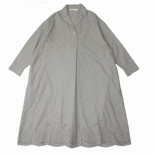  PRISTINE プリスティン スカラップワンピース グレー