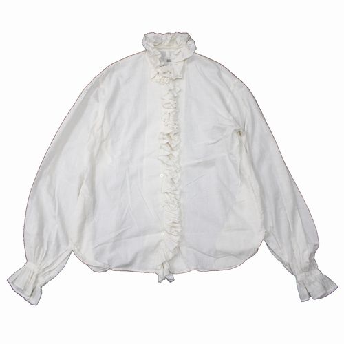  fofofofa LEI BLOUSE WHITE DOT レイブラウス ホワイト ドット F ベージュ