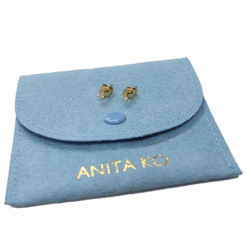 Rakuten - 【中古】 ANITAKO アニータコー DIAMOND EARRINGS 18K 750 ダイヤモンド ピアス 両耳 ゴールド