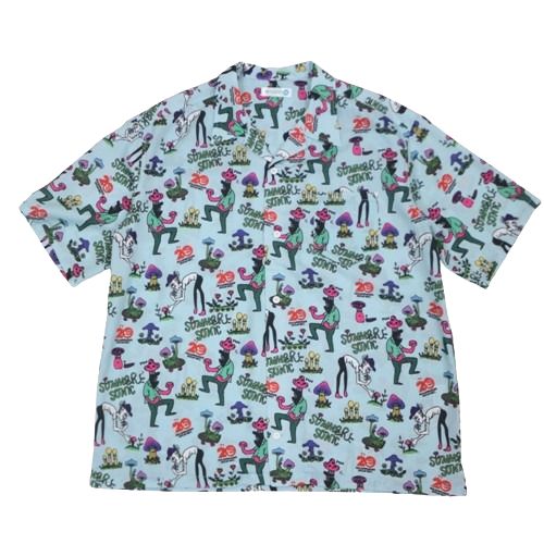【中古】 SUMMER SONIC サマーソニック 2019 20周年 アロハシャツ XL ブルー