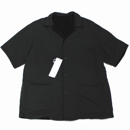 【中古】 COMOLI コモリ 26SS リバーシブル 半袖シャツ 1 ブラック