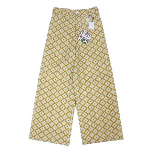 【中古】 SZ BLOCKPRINTS エスゼット ブロックプリント 24SS DISCO PANTS EAST IN HONEY パンツ S イエロー