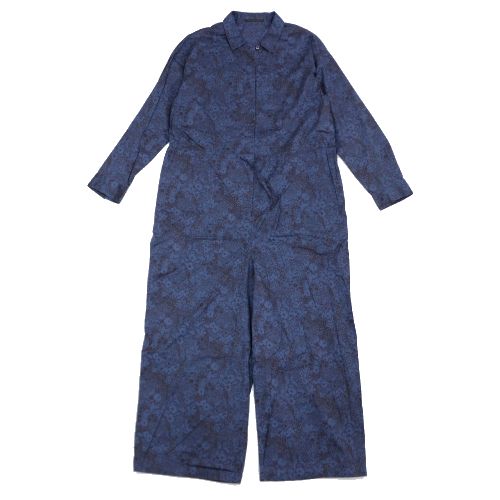 【中古】 ADIEU TRISTESSE アデュートリステス リバティプリント オールインワン ネイビー