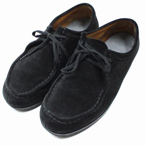【中古】 FOOTWORKS フットワークス Tirolean Shoes Suede leather シューズ 25.5 ブラック