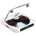 CDプレーヤー ポータブル Blue5.3 1200mAh充電池 CDプレイヤー 多機能 CD/USB/Bluetooth/AUXなどに対応 A-Bリピート再生...