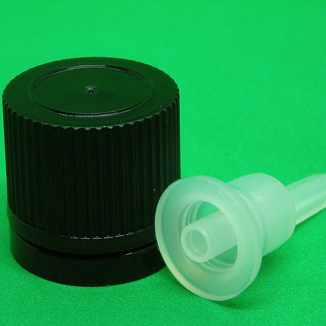 アンティアンのガラス遮光瓶専用 エッセンシャルオイル（精油）専用ドロッパー付きキャップ アンティアンで扱っている遮光瓶ならどのサイズでもご使用いただけます。