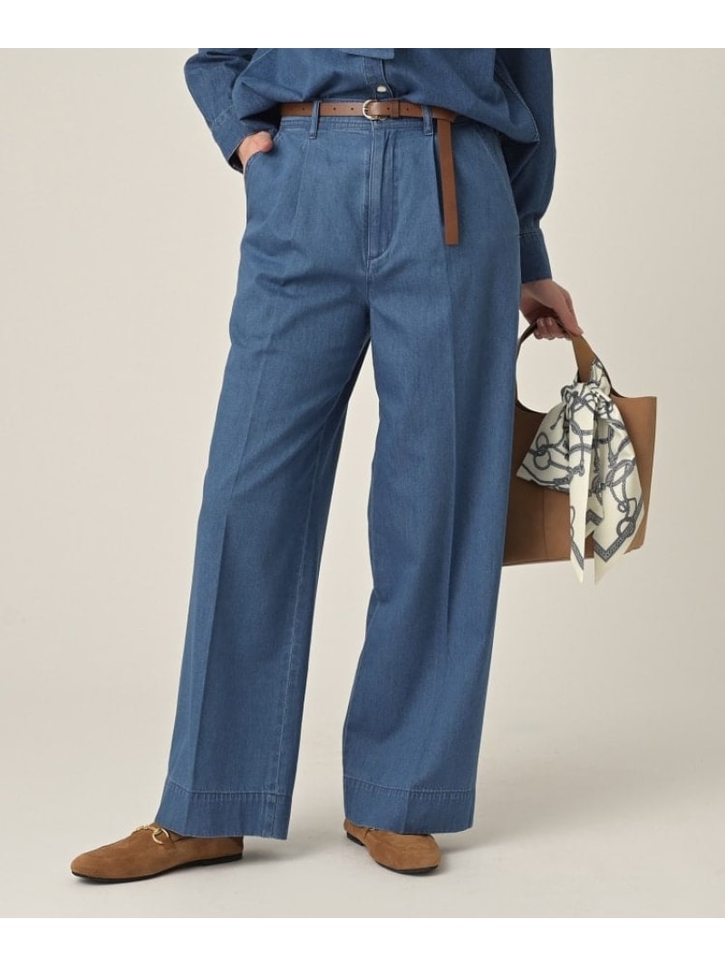 ライトウェイトデニムパンツ UNTITLED アンタイトル パンツ ジーンズ・デニムパンツ ブルー【先行予約】*【送料無料】[Rakuten Fashion]