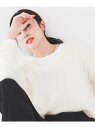 【SALE/73%OFF】【毛足感/リラクシー】スーリーアルパカ混Vネックニット UNTITLED アンタイトル トップス ニット ネイビー ホワイト グリーン...
