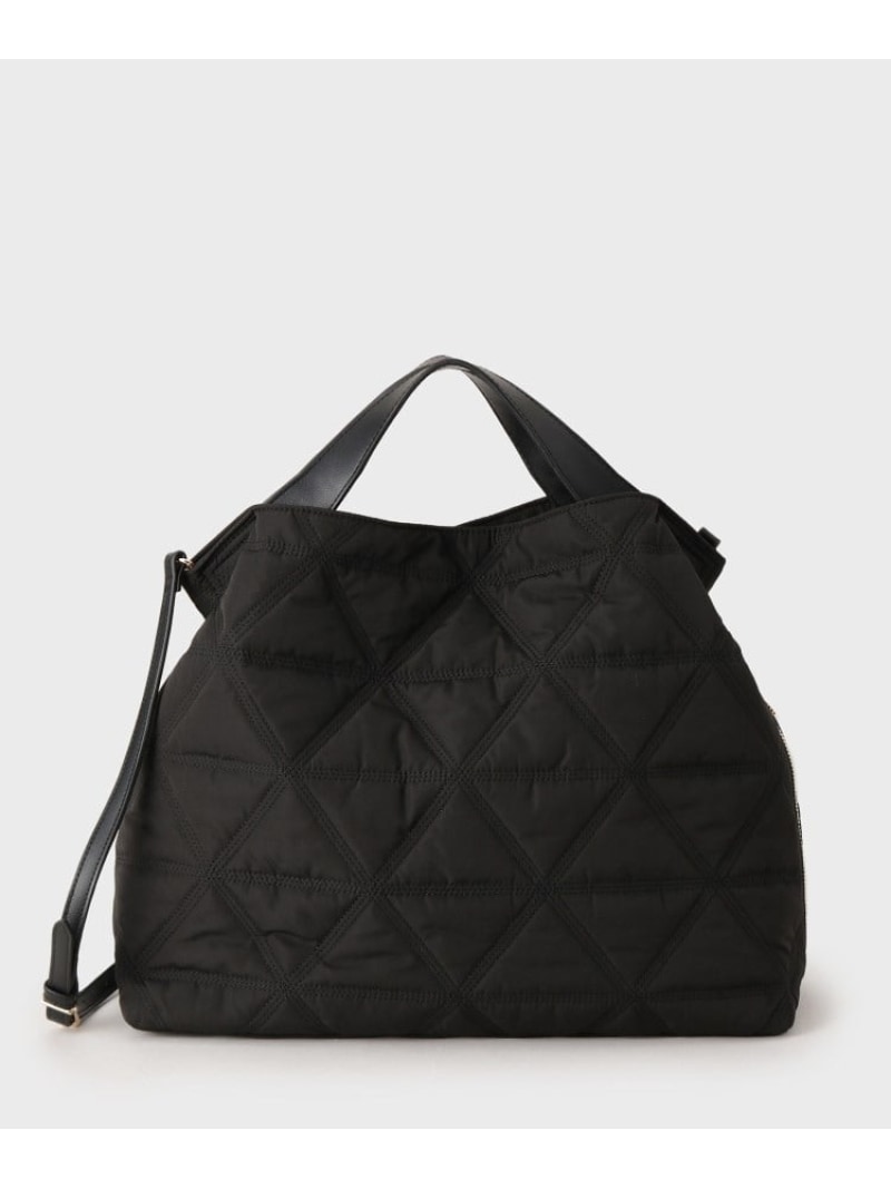 【追加】キルティングビッグトート UNTITLED アンタイトル バッグ トートバッグ ベージュ ブラック【送料無料】[Rakuten Fashion]