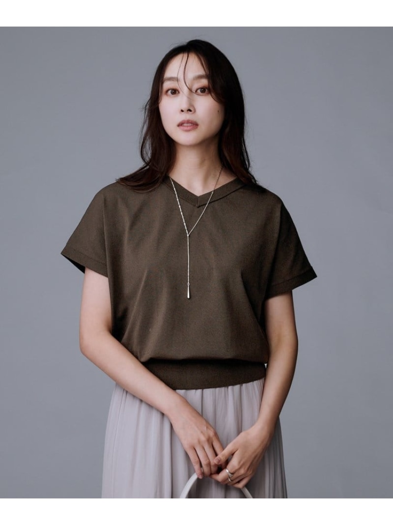 【SALE／50%OFF】【洗える/前後2WAY】ネックプルオーバーニット UNTITLED アンタイトル トップス ニット ブラック オレンジ ワインレッド ネイビー ホワイト ベージュ ブラウン【RBA_E】【送料無料】[Rakuten Fashion]