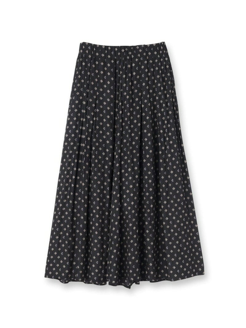 【SALE／40%OFF】【セットアップ可/ウエストゴム/リラクシー】スクエアジオメ柄ス...