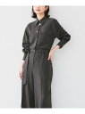 【SALE/46%OFF】【朝比奈 彩*Oggi*UNTITLED スペシャルコラボ】シャツカラーオールインワン UNTITLED アンタイトル オールインワン...