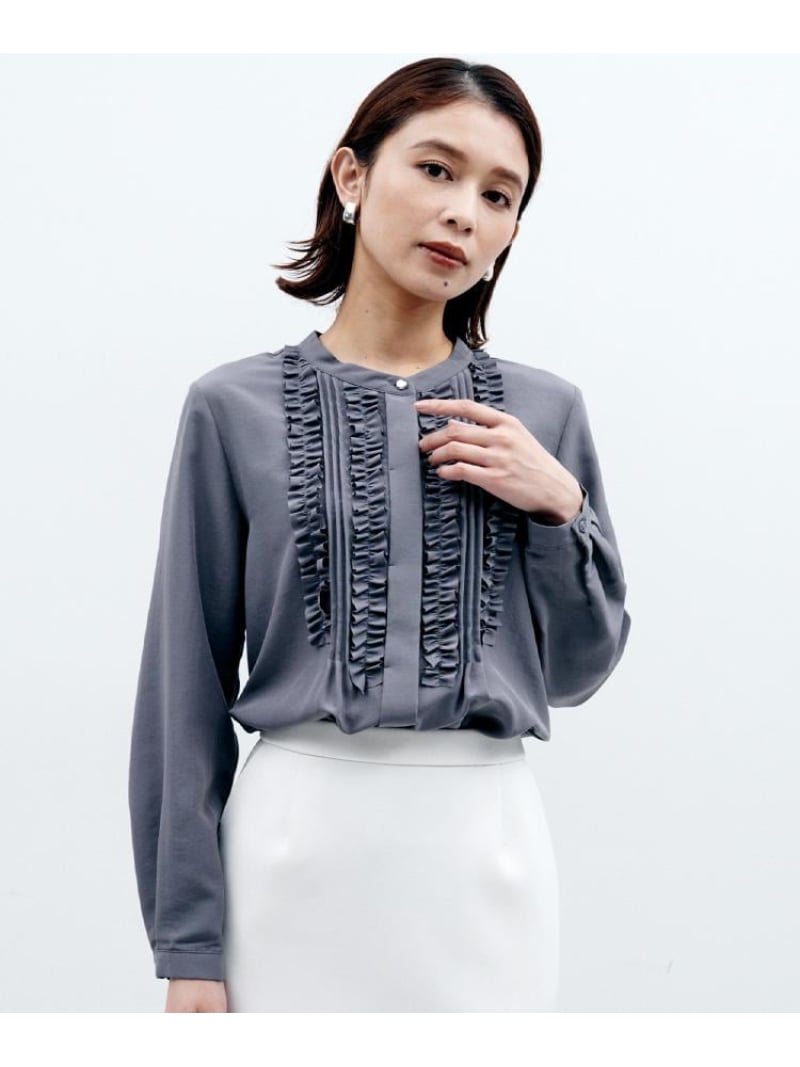 アンタイトル ネイビー　ブラウス　XS 前後2WAY はっ水　リラクシー 楽天市場】アンタイトル UNTITLED ブラウス（カラーグレー）（シャツ