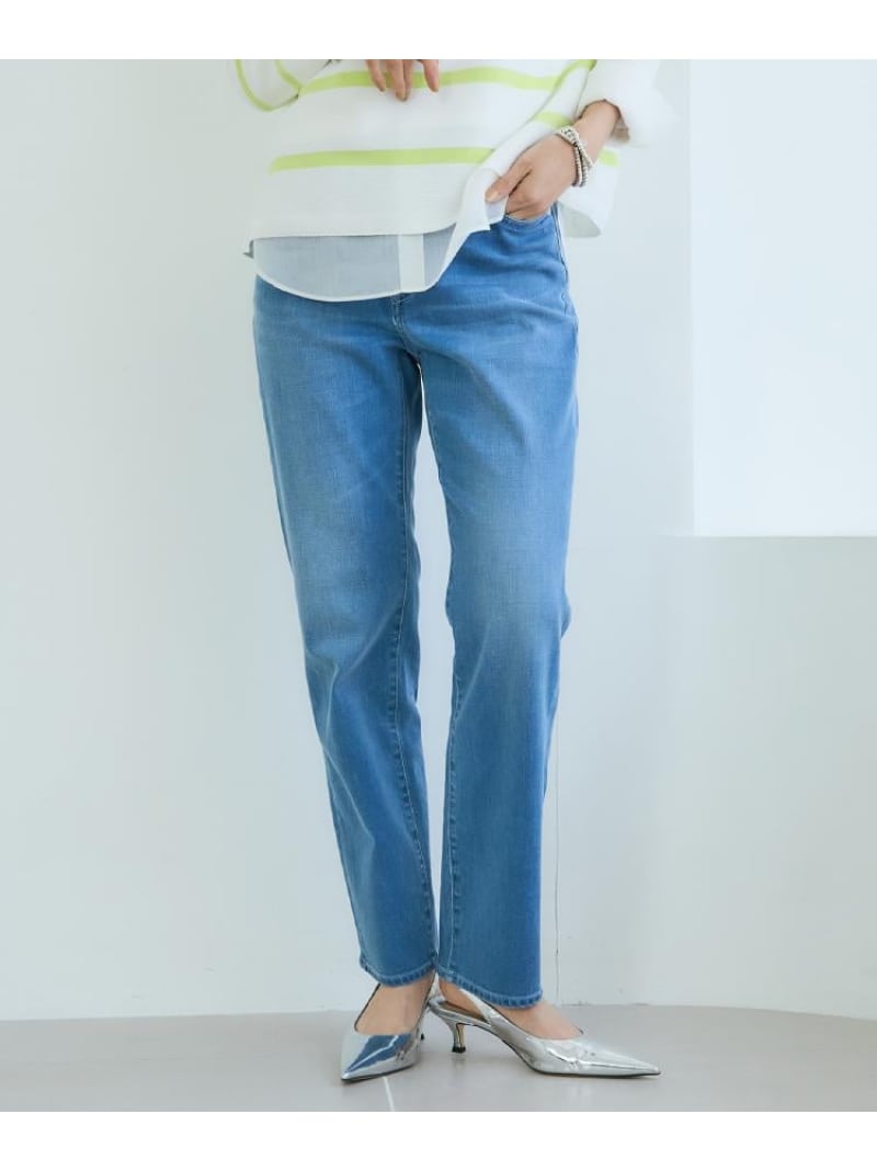 Straight Jeans - 【古畑星夏さん着用/人気デニム】MAKE*DENIMスリムストレート UNTITLED アンタイトル パンツ ジーンズ・デニムパンツ ブルー【送料無料】[Rakuten Fashion]