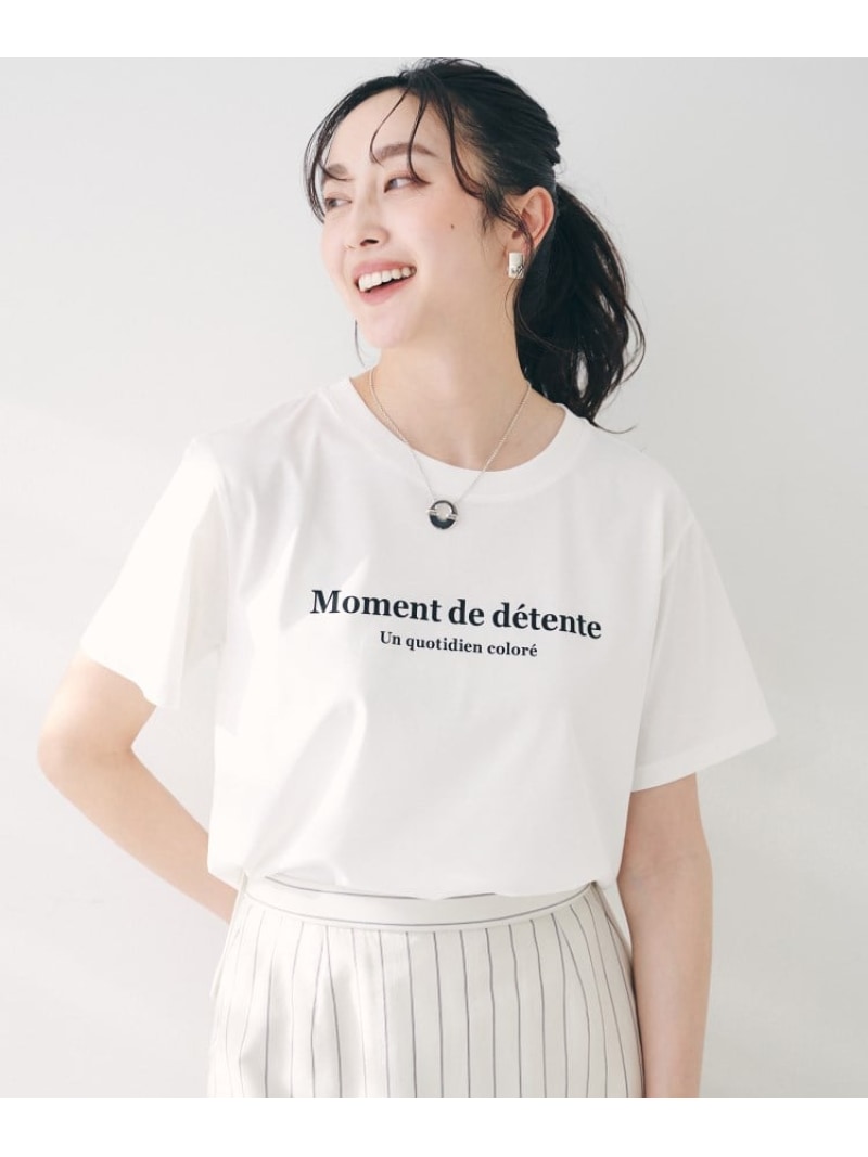 【SALE／46%OFF】【洗える】ロゴTシャツ UNTITLED アンタイトル トップス カットソー・Tシャツ ブラック グレー ホワイト【RBA_E】【送料無料】[Rakuten Fashion]のサムネイル