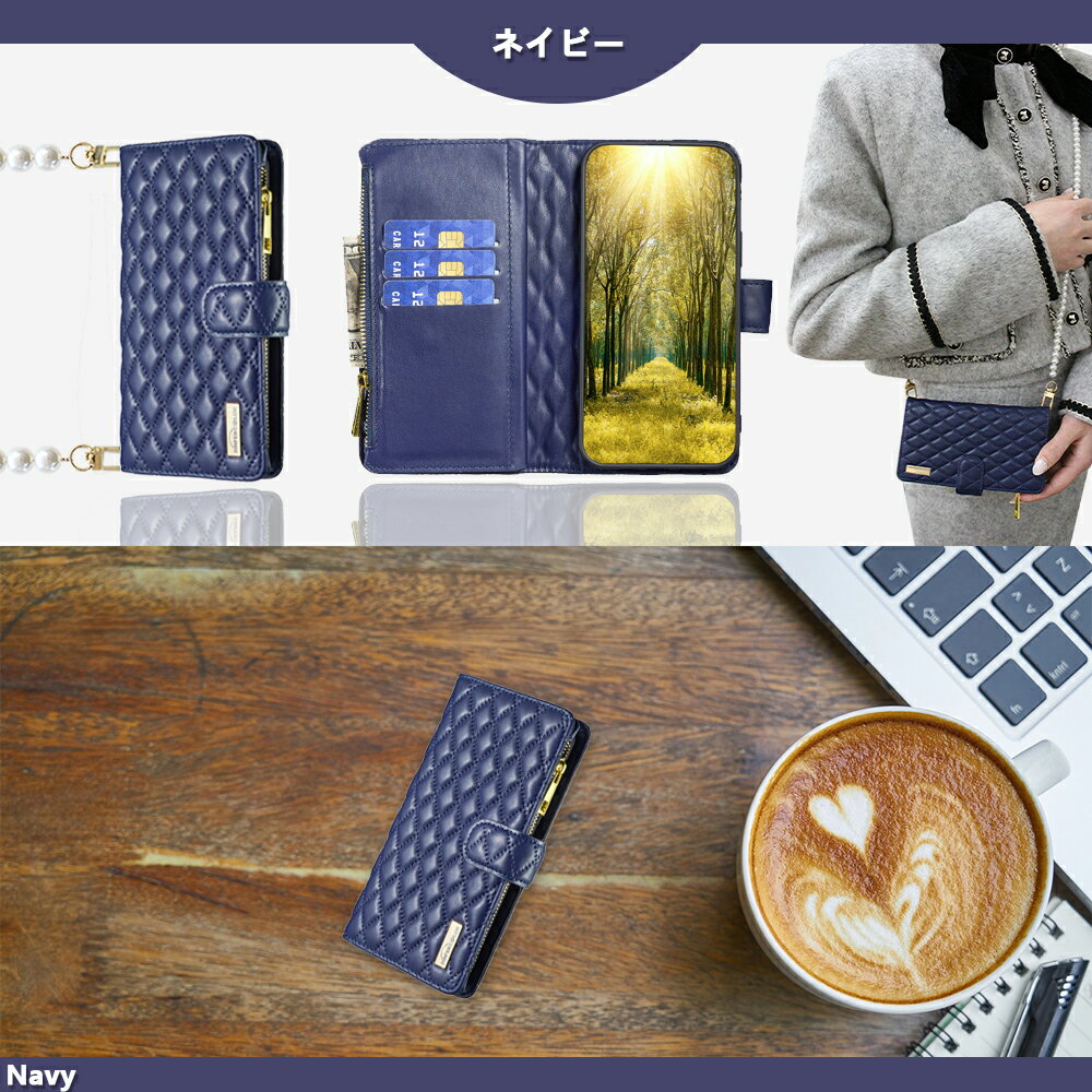 Galaxy A22 5G ケース 手帳型 パール ショルダー スマホケース スマホ カバー 手帳 スマホショルダー SC-56B sc56b a225g docomo ギャラクシーA22ケース GalaxyA22 ギャラクシー 携帯カバー マグネット カード収納 携帯ケース スマホカバー 6色