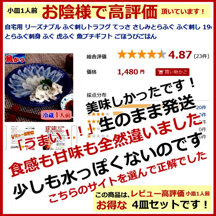 ふぐ刺し1人前