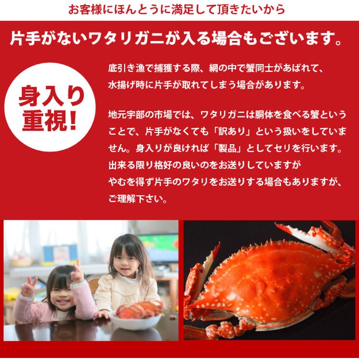 活〆ワタリガニオスメス問わず生小ー中約1kgガザミ(3-6尾）送料無料