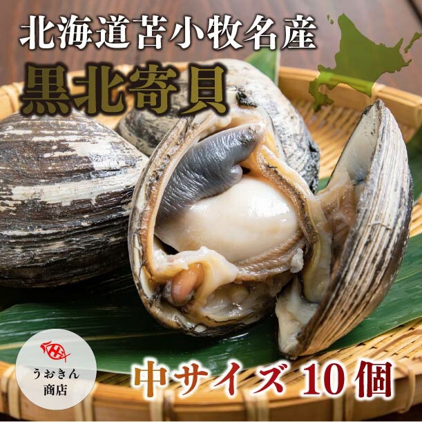 北海道苫小牧産 黒北寄貝 中サイズ10個（生ほっき 送料無料 お土産 お歳暮 ギフト お取り寄せ おもてなし グルメ 産…