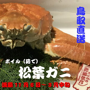 超特大サイズ 松葉ガニ（生）　ボイル可能！鳥取県産　日本海産　タグ付き松葉ガニ3L　1枚約1.2kg以上（ズワイガニ）！！漁期11月6日〜3月中旬