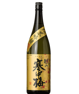 新潟銘醸 越の寒中梅　金ラベル 純米吟醸1.8L