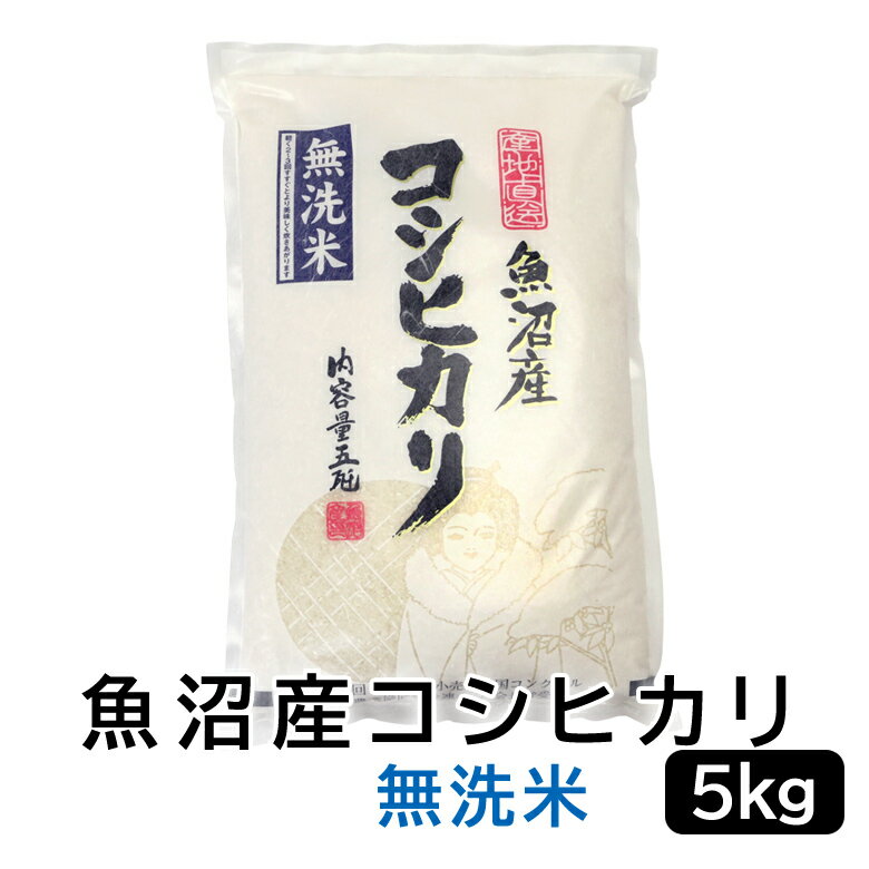 魚沼産コシヒカリ 【令和5年産】 魚沼産コシヒカリ無洗米 白米 5kg 新潟県産 送料無料 新潟 こしひかり おこめ お米 米 米5kg 米5キロ 白米 コメブランド米 お米マイスター認定 贈り物 お祝い お取り寄せ ギフト 受注精米 【送料無料（北海道・九州・沖縄は除く）離島は発送不可】