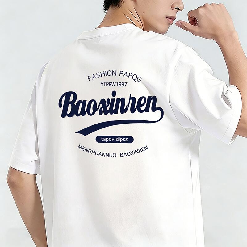 樂天商城 - Tシャツ メンズ プリントTシャツ ティーシャツ 綿100％ コットン おしゃれ アメリカンプリント tシャツ メンズtシャツ 半袖 春 夏 男子 兄弟 お揃い 中学生男子 カジュアル 通気性 速乾 吸汗発散 高級 万能 丸首 ストレッチ ギフト プレゼント