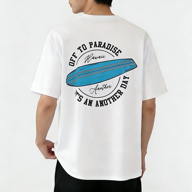 Rakuten - Tシャツ メンズ プリントTシャツ ティーシャツ 綿100％ コットン 半袖 サーフ サーフィン バックプリントtシャツ カジュアル おしゃれ プリントtシャツ メンズtシャツ 春 夏 男子 中学生 兄弟 お揃い メンズ 通気性 速乾 吸汗発散 丸首 ストレッチ ギフト プレゼント