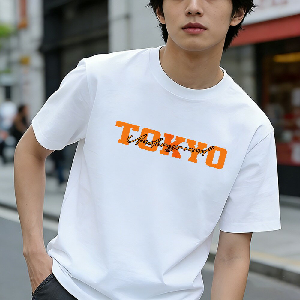 樂天商城 - Tシャツ メンズ ティーシャツ メンズカジュアル コットンtシャツ 100％コットン 半袖 日本 文字 東京 カジュアル グラフィックTシャツ ユニセックス 綿 春 夏 春服 夏服 中学生男子 通気性 速乾 吸汗発散 丸首 ストレッチ ギフト プレゼント