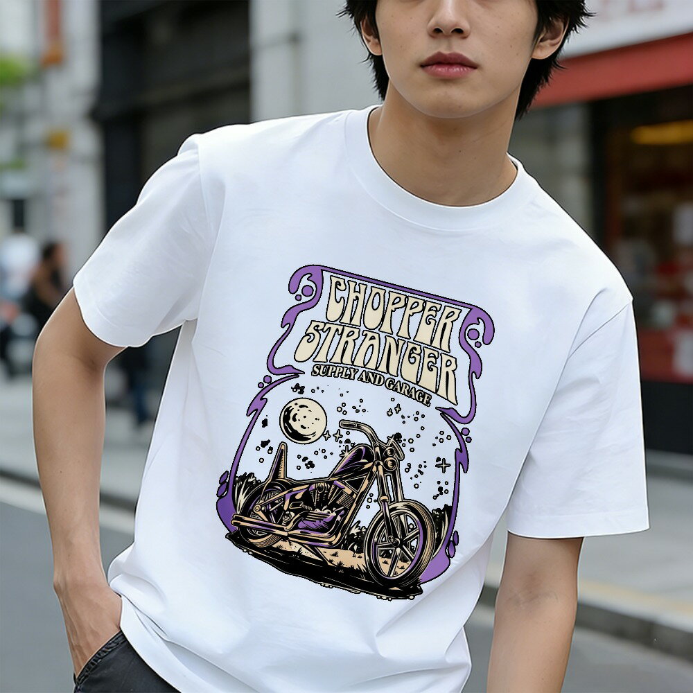 樂天商城 - Tシャツ メンズ ティーシャツ メンズカジュアル コットンtシャツ 100％コットン 半袖 バイク モーター アメカジ アメリカン カジュアル グラフィックTシャツ ユニセックス 綿 春 夏 春服 夏服 中学生男子 通気性 速乾 吸汗発散 丸首 ストレッチ ギフト プレゼント