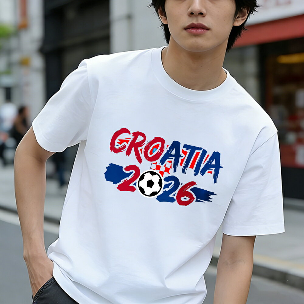 樂天商城 - Tシャツ メンズ ティーシャツ おもしろいTシャツ コットンtシャツ 100％コットン 半袖 2026サッカーw杯 ワールドカップ カジュアル グラフィックTシャツ ユニセックス 綿 春 夏 春服 夏服 中学生男子 通気性 速乾 吸汗発散 丸首 ストレッチ