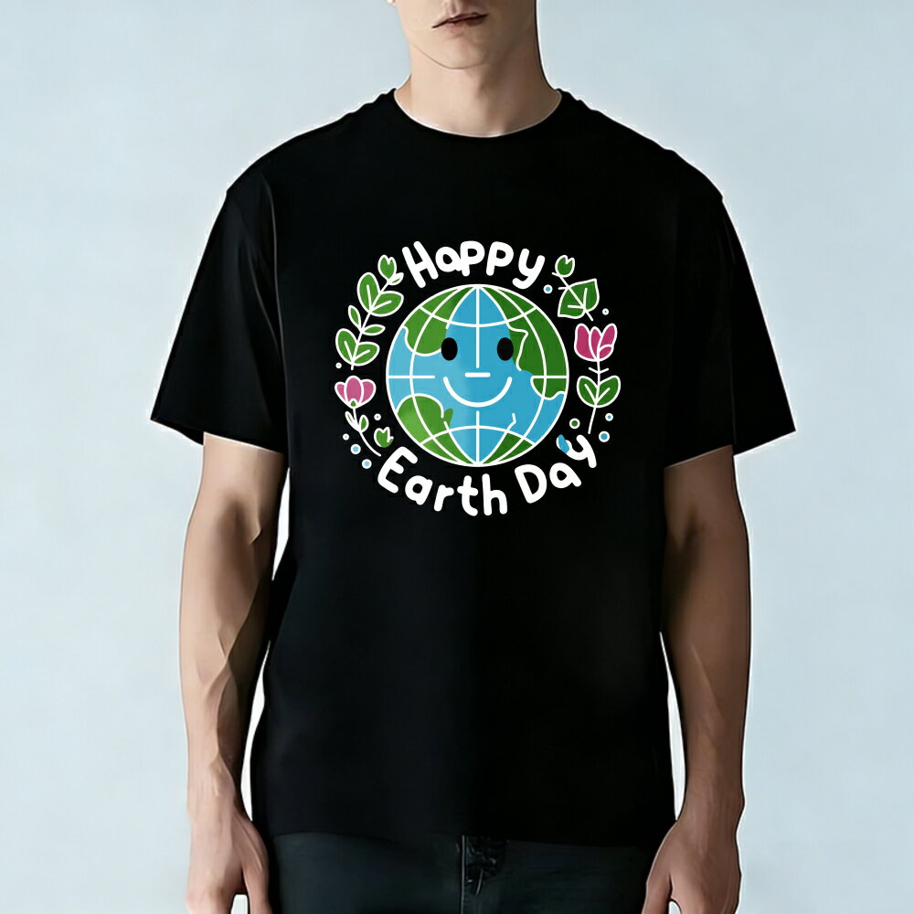 樂天商城 - Tシャツ メンズ プリントTシャツ ティーシャツ 100％コットン 綿 半袖 地球の日 アースデイ 環境保護 4月22日 グラフィックプリント 春 夏 男子 中学生 通気性 速乾 吸汗発散 丸首 ストレッチ ギフト プレゼント