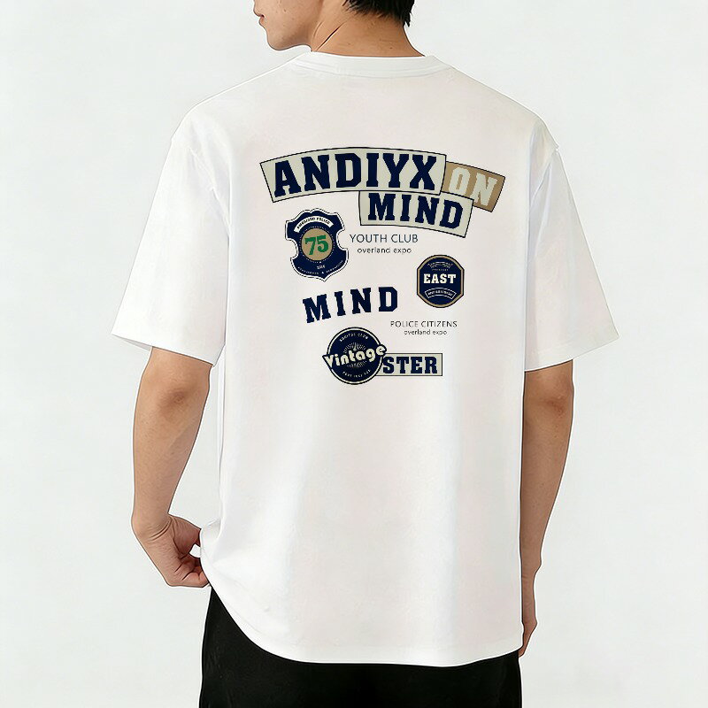 樂天商城 - Tシャツ メンズ グラフィックプリント プリントTシャツ ティーシャツ 100％コットン 綿 半袖 アメリカン アメカジ カジュアルTシャツ 春 夏 男子 中学生 通気性 速乾 吸汗発散 丸首 ストレッチ ギフト プレゼント