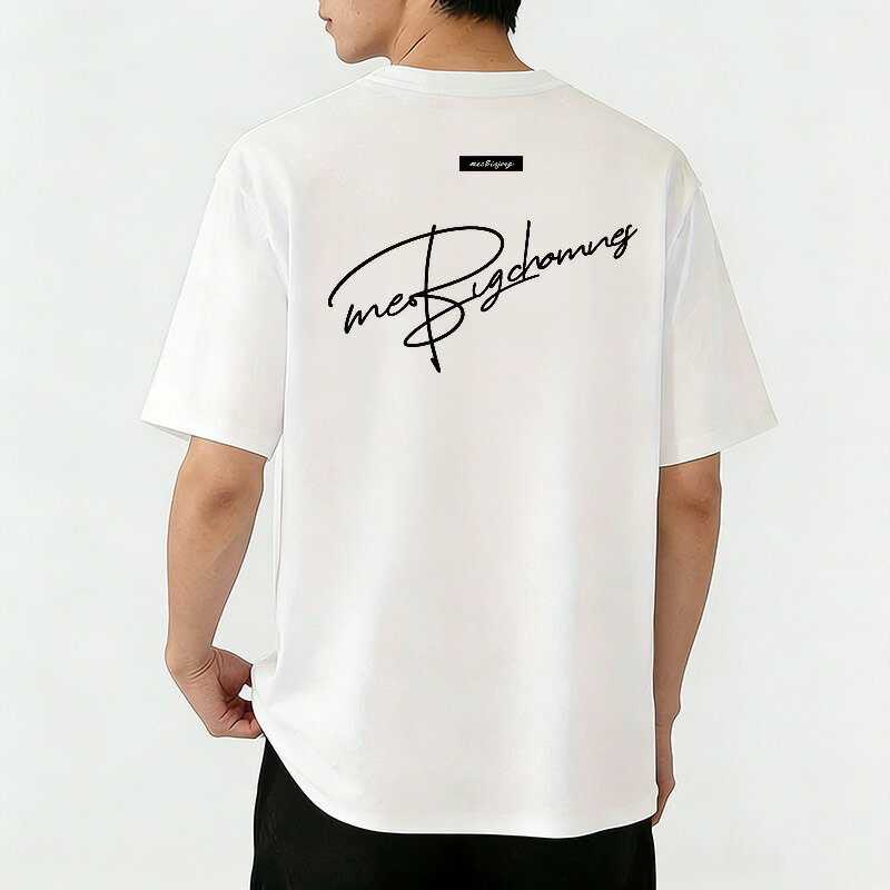 樂天商城 - Tシャツ メンズ バックプリントtシャツ 100％コットン アメカジ カジュアルTシャツ グラフィックプリント ティーシャツ 綿 半袖 春 夏 男子 中学生 通気性 速乾 吸汗発散 丸首 ストレッチ ギフト プレゼント