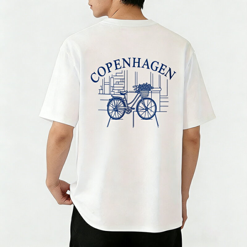 樂天商城 - Tシャツ メンズ 半袖 グラフィックプリント 100％コットン 自転車 アメカジ おもしろいTシャツ カジュアルTシャツ ティーシャツ 春 夏 男子 中学生 通気性 速乾 吸汗発散 丸首 アウトドア ストレッチ ギフト プレゼント