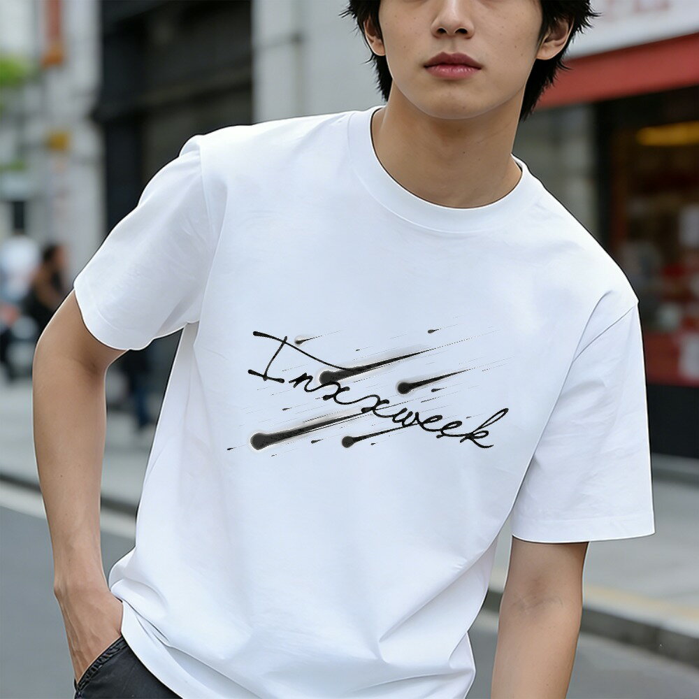 樂天商城 - Tシャツ メンズ 半袖 100％コットン 流星群 インクウィークメテオトレイルデザイン グラフィックプリント おもしろいTシャツ カジュアルTシャツ ティーシャツ 春 夏 男子 中学生 通気性 速乾 吸汗発散 丸首 アウトドア ストレッチ ギフト プレゼント