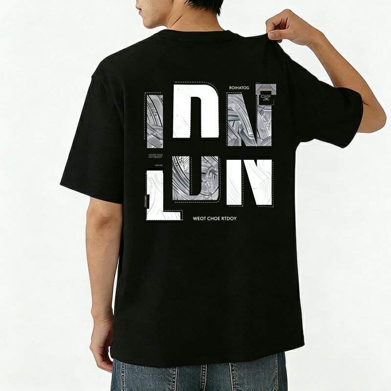 樂天商城 - Tシャツ メンズ 半袖 バックプリントtシャツ 100%コットン ワン・ルン ウィード・チョーントイ グラフィックプリント プリントTシャツ ティーシャツ 綿 春 夏 男子 中学生 通気性 速乾 吸汗発散 丸首 ストレッチ ギフト プレゼント