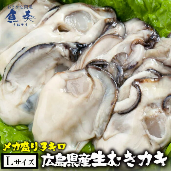 母の日 父の日 2024 ギフト かき カキ 牡蠣 大粒 広島産 剥きかき 徳用3kg 1kg 3パック 解凍後約2.6kg/120個前後 Lサイズ注意 北海道 沖縄は追加送料を997円加算し ご請求いたします 生牡蠣 む…