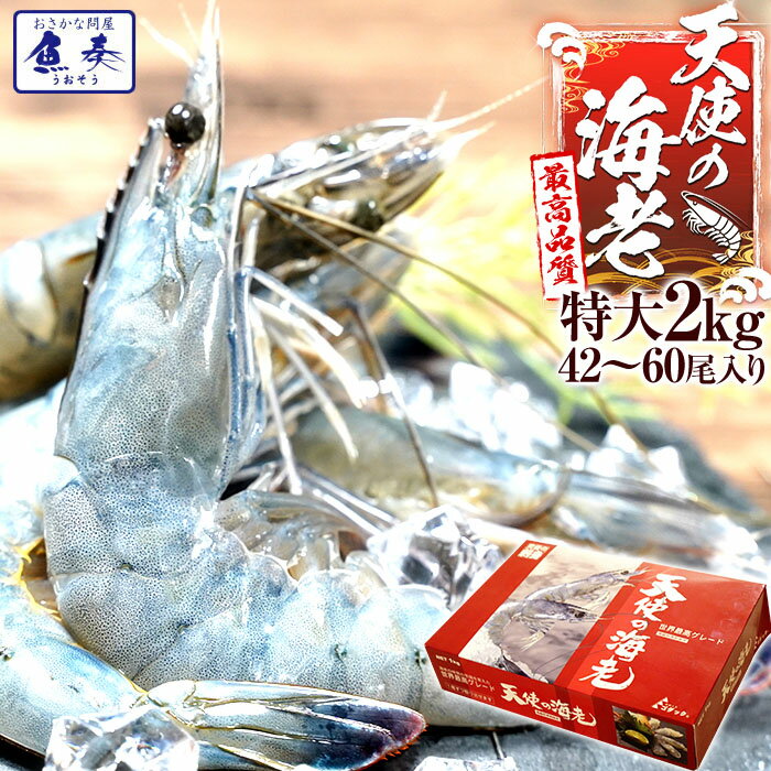 最安値挑戦中 海鮮 天使の海老 有頭 特大サイズ 1kg×2 お試し世界最高品質 刺身 生食 冷凍 高級 てんしのえび 送料無料 セット ごはん 食事 食べ物 バーベキュー BBQ キャンプ 海鮮バーベキュー
