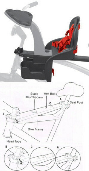 Weeride / ウィライド カンガルー キャリア wee-98077 子供用キャリア (子供用チェアー) 正規品 マンテンバイクやクロスバイクにも装着可能な チャイルドシート! 子供乗せ自転車 チャイルドシート通販格安セール情報 楽天 通販