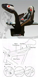 Weeride / ウィライド カンガルー LTD スペシャルエディション wee-98100 子供用キャリア (子供用チェアー) 正規品 クッション付き マンテンバイクやクロスバイクにも装着可能な チャイルドシート! 子供乗せ自転車 チャイルドシート通販格安セール情報 楽天 通販