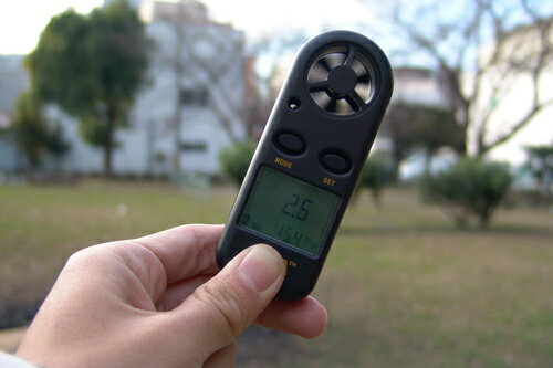 風速計 （アネモメーター） GA-06 家庭用　風速計　温度計