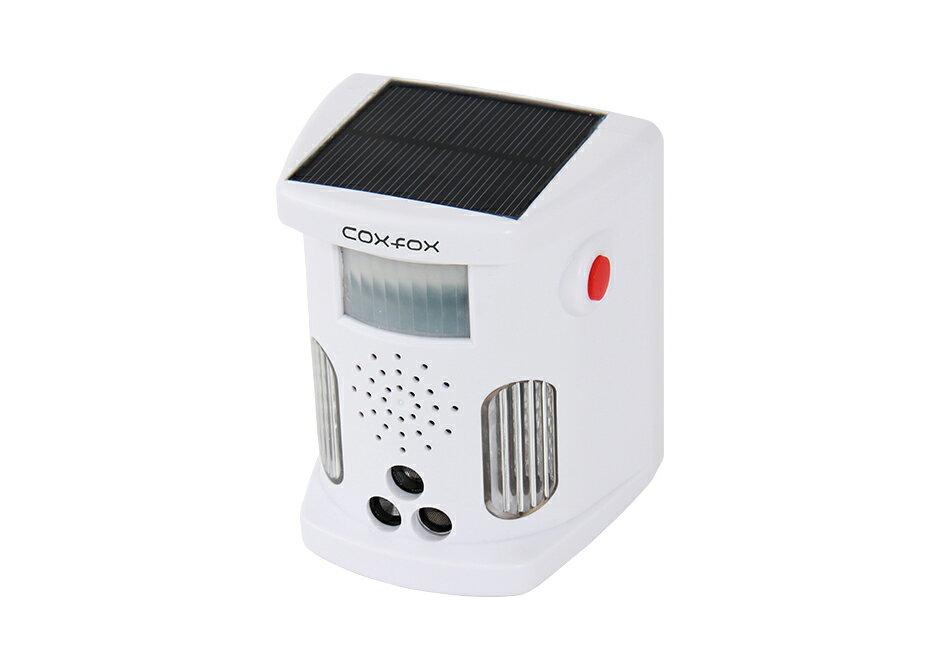 猫よけ　猫撃退　猫避けに最適！ キャットガード GR-09 ソーラー電池で電源不要！ 人と動物の生活領域を分ける、超音波とLEDフラッシュライトが装備 超音波式猫忌避器