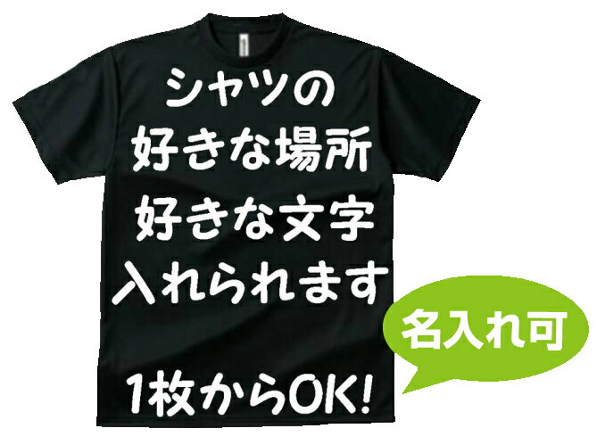 名入れTシャツ メンズ オーダーメイド ドライTシャツ 300-ACT/5900オリジナル 名入れ Tシャツ　チームシャツ 【名入れ可能】