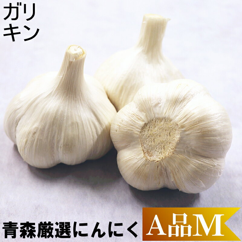 新物★令和7年度産!! にんにく 青森 A品 Mサイズ 1kg国産 にんにく 福地ホワイト六片 食用 にんにく Mサイズ【A品特級 / Mサイズ】ガリキン 3760円 送料無料