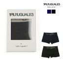 【10%OFFセール】1PIU1UGUALE3 RELAX ウノピゥウノウグァーレトレ リラックス メンズ ベーシックロゴ ボクサーパンツ ネイビー ブラック ...