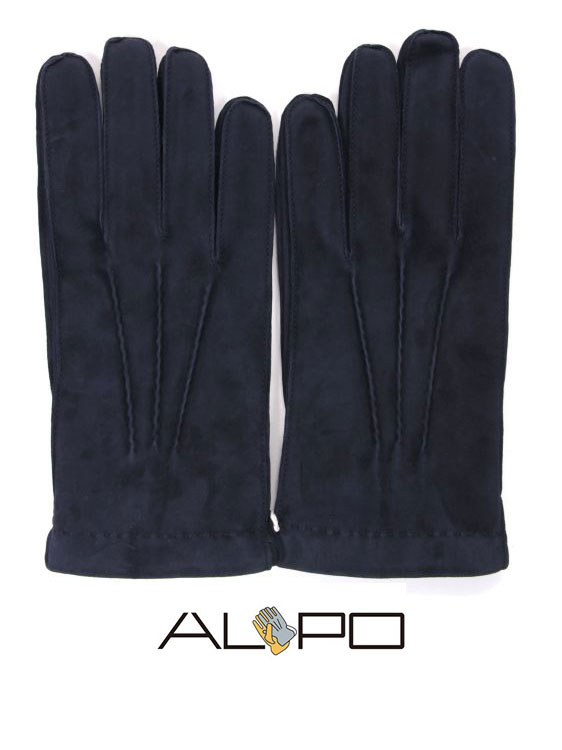 アルポ　手袋（メンズ） 【10%OFFセール】国内正規品 ALPO アルポ スエードグローブ ブルー 手袋 メンズ AP182UASUEDE365 防寒 冬用